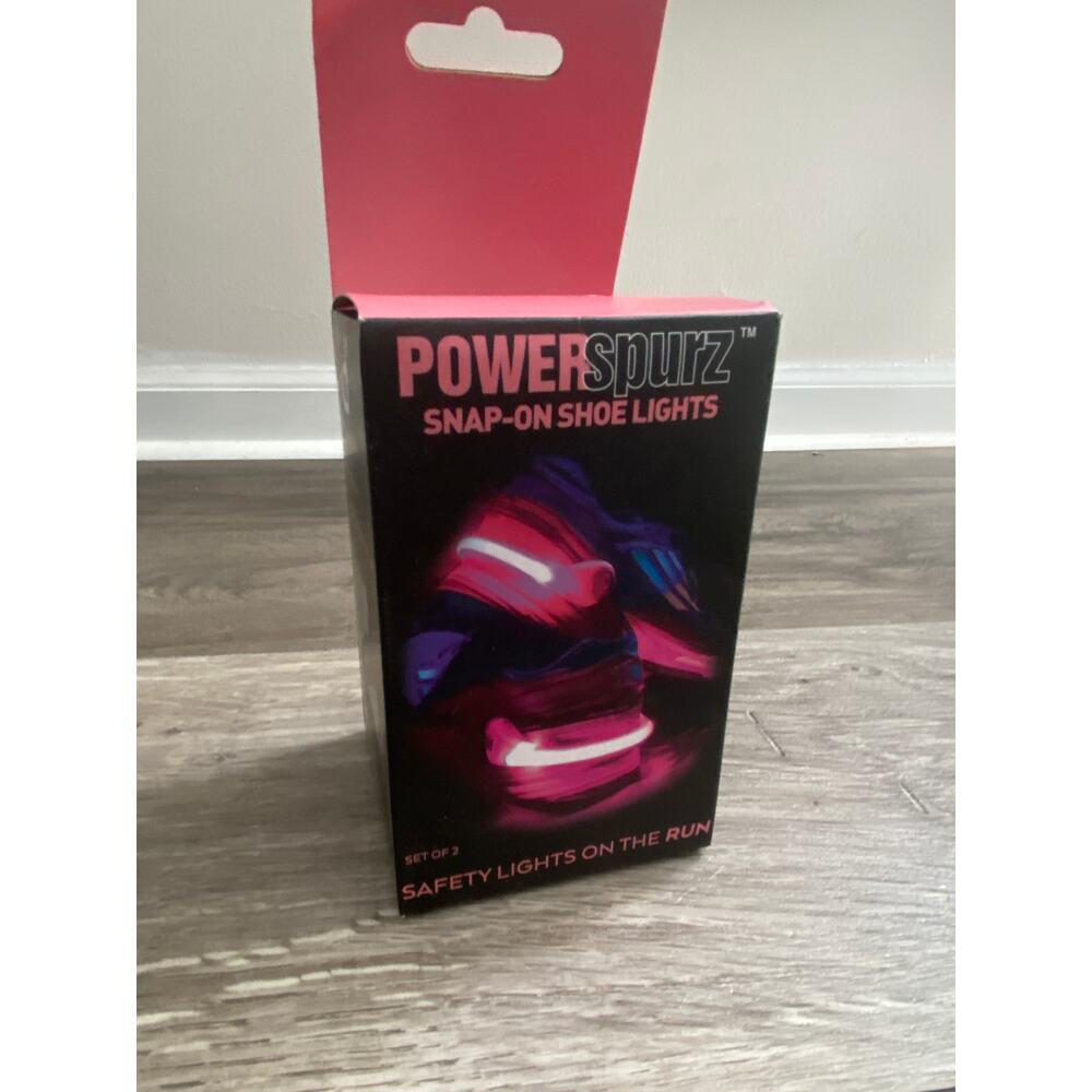 4ID Power Spurz LED Light-Up Shoe Heels 7 3/4"H x 3"W x 3"D Pink Pk Of 2 Lights
